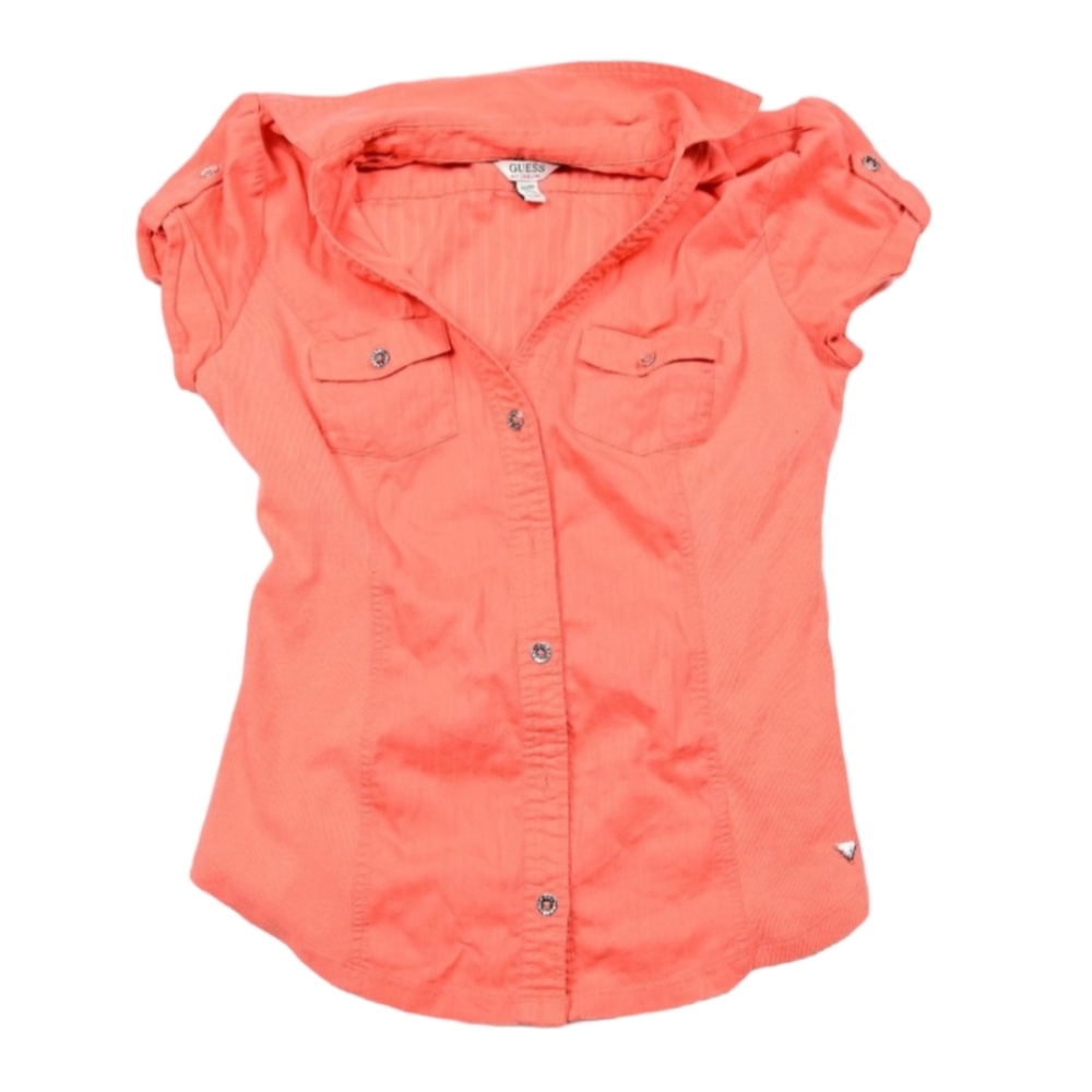Guess Orange Blouse short sleeves